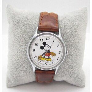 Vtg Women Mickey Mouse Lorus Quartz WR Analog 29mm Watch (G720) "New Battery"